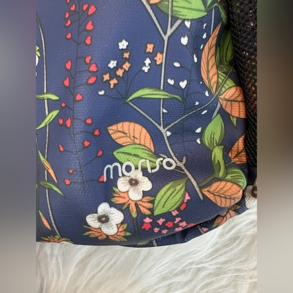 Mosiso Floral Print Crossbody Sling Daypack Backpack Travel Bag - Picture 3 of 11